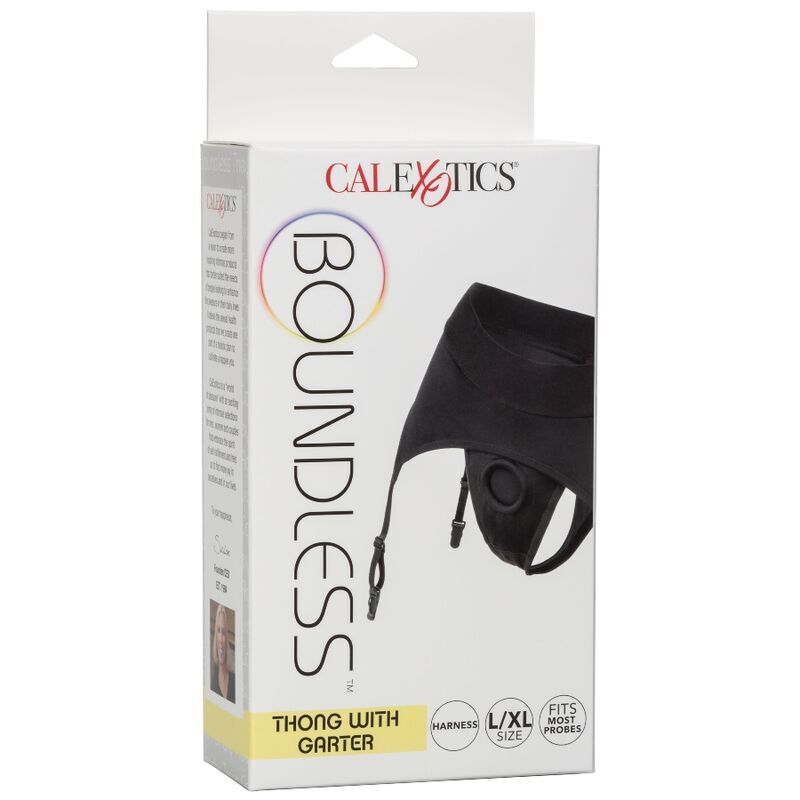 CALEXOTICS - BOUNDLESS STRING AVEC JARRETIÈRE L/XL CALEXOTICS