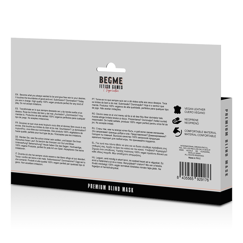 BEGME - BLACK EDITION MASQUE AVEUGLE PREMIUM BEGME BLACK EDITION