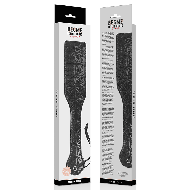 BEGME - PADDLE EN CUIR VÉGÉTALIEN ÉDITION NOIRE BEGME BLACK EDITION