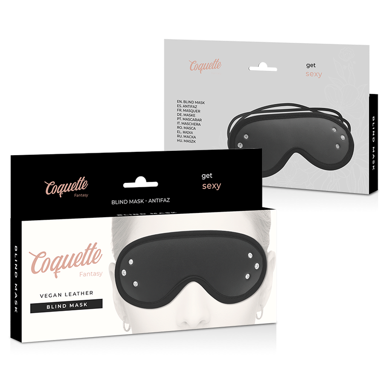 COQUETTE CHIC DESIRE - MASQUE FANTASY EN CUIR VÉGAN AVEC DOUBLURE EN NÉOPRÈNE COQUETTE FANTASY