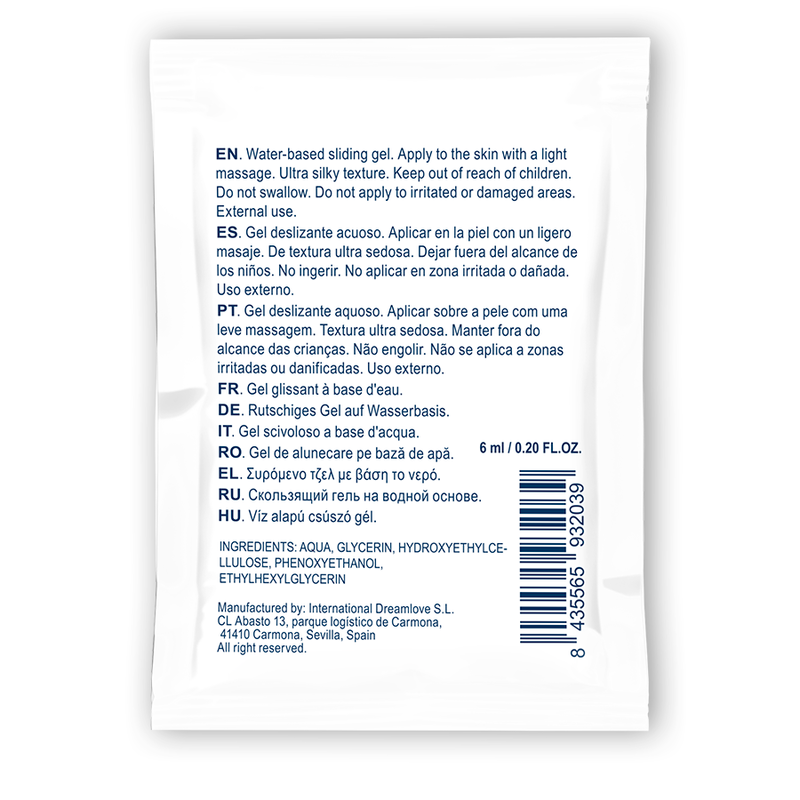 WATERFEEL - GEL DE GLISSEMENT NEUTRE BASE DEAU 6 ML WATERFEEL
