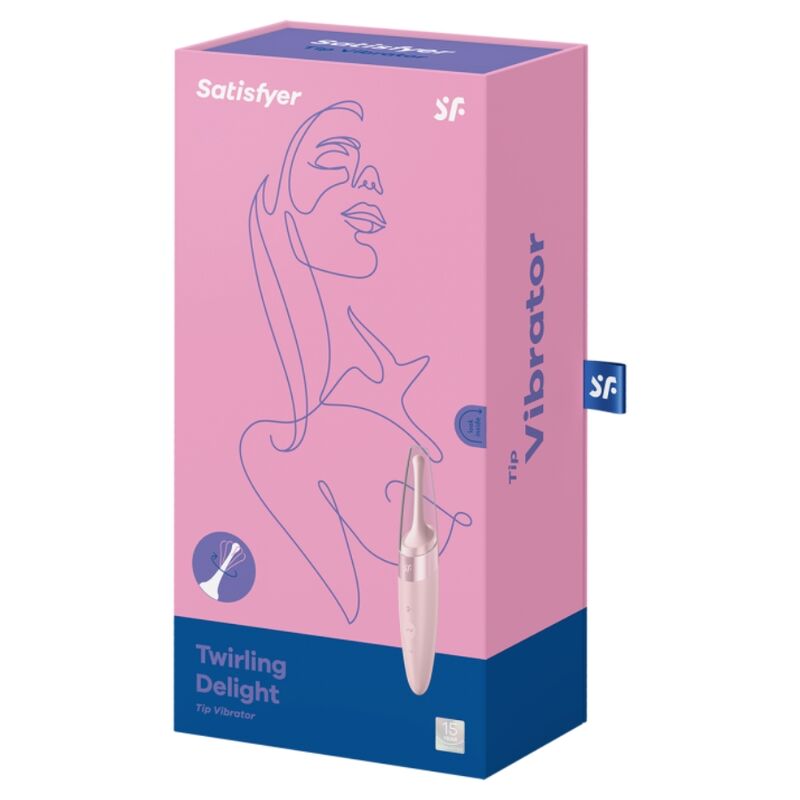 SATISFYER - VIBRATEUR POINTE DE CLIT TWIRLING DELIGHT ROSE SATISFYER VIBRATOR