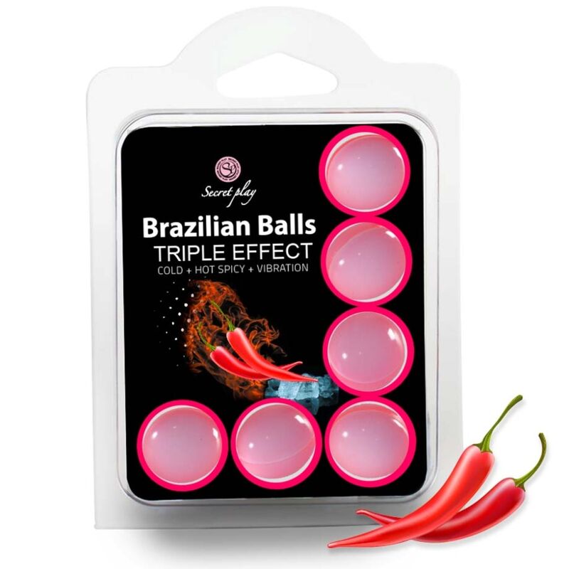 SECRETPLAY - SET 6 BALLES BRÉSILIENNES TRIPLE EFFET SECRETPLAY COSMETIC