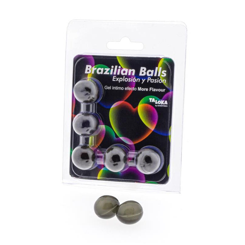 TALOKA - 5 BOULES BRÉSILIENNES PLUS DEFFET DE SAVEUR GEL EXCITANT TALOKA