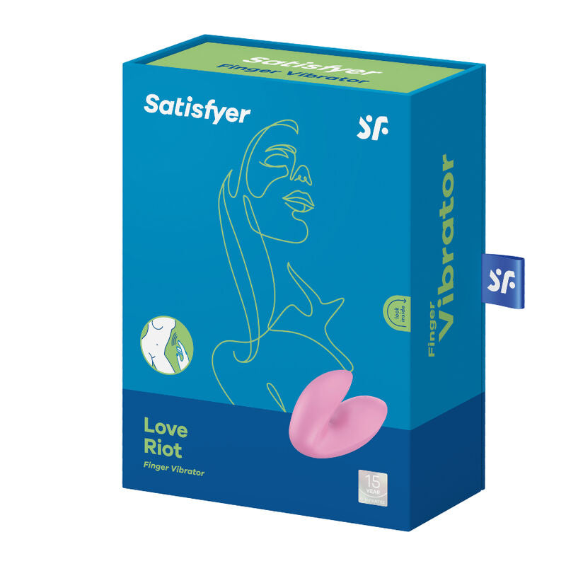 SATISFYER - VIBRATEUR DOIGTS LOVE RIOT ROSE SATISFYER VIBRATOR