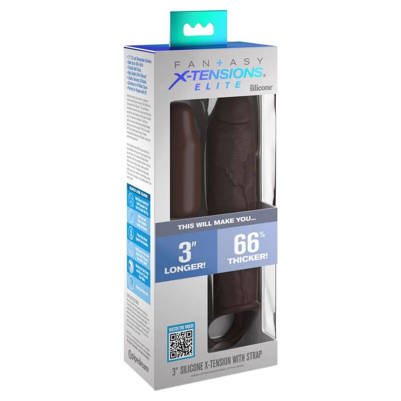 FANTASY X- TENSIONS - PIPEDREAMS RALLONGE W SANGLE 17,78 CM MARRON FANTASY X-TENSIONS