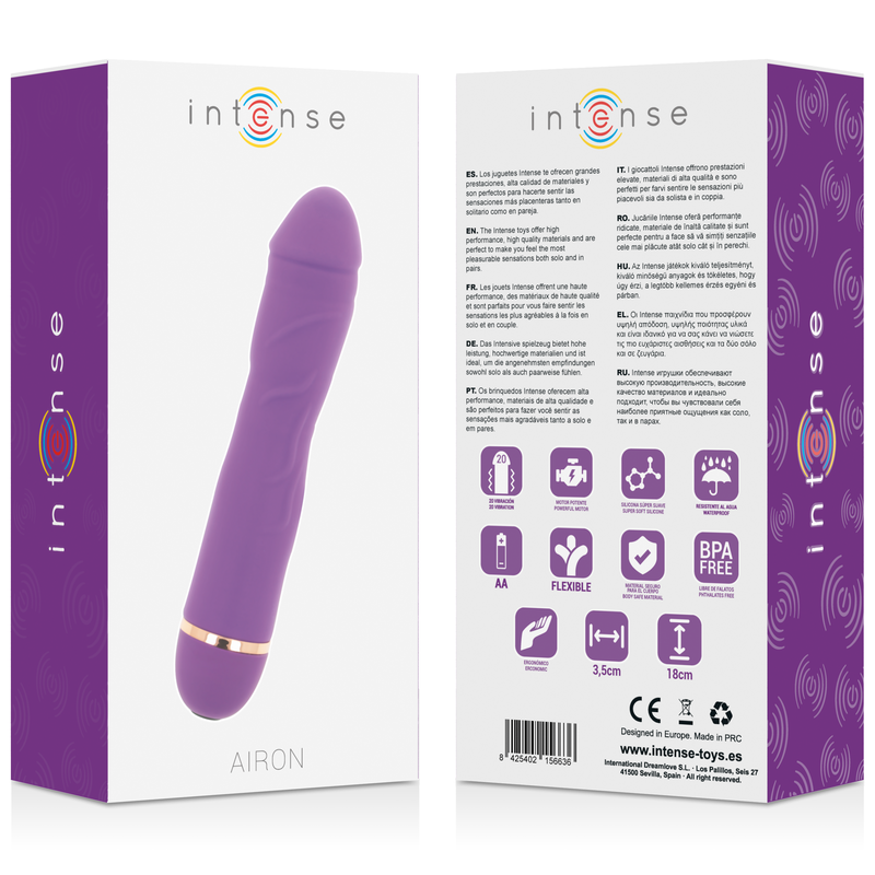 INTENSE - AIRON 20 VITESSES SILICONE LILAS INTENSE FUN TOYS