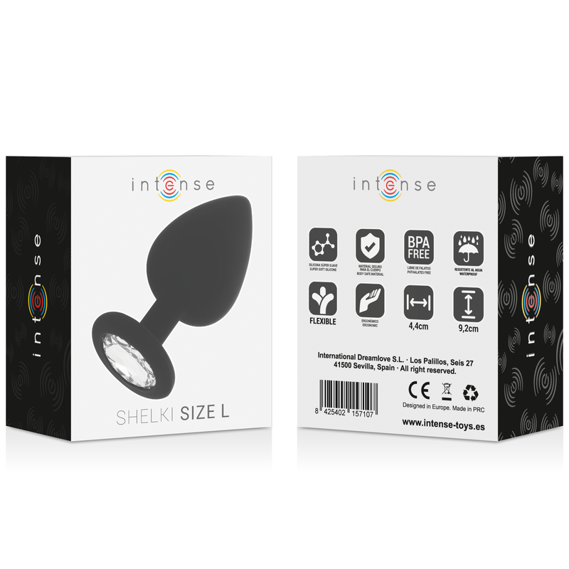 INTENSE - PLUG ANAL SHELKI L NOIR INTENSE ANAL TOYS