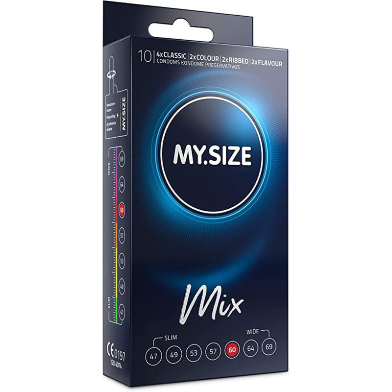 MY SIZE - MIX PRÉSERVATIFS 60 MM 10 UNITÉS MY SIZE MIX