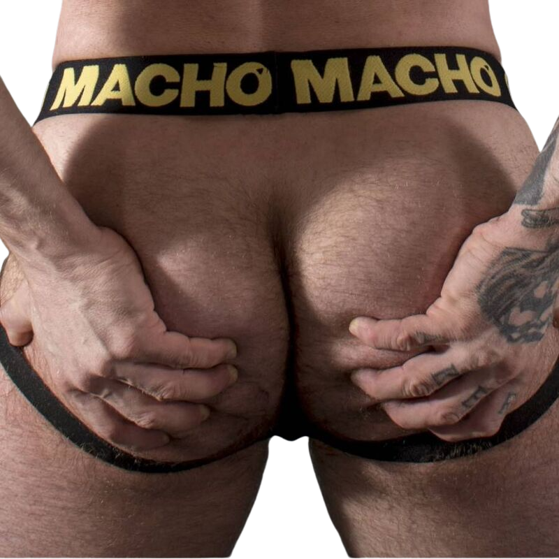 MACHO - MX25AC JOCK JAUNE CUIR XL MACHO UNDERWEAR