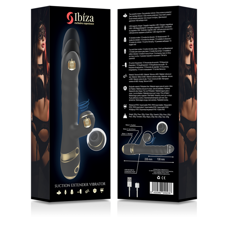 IBIZA - UP & DOWN + VIBRATEUR + ASPIRATION DU CLITORIS IBIZA TECHNOLOGY