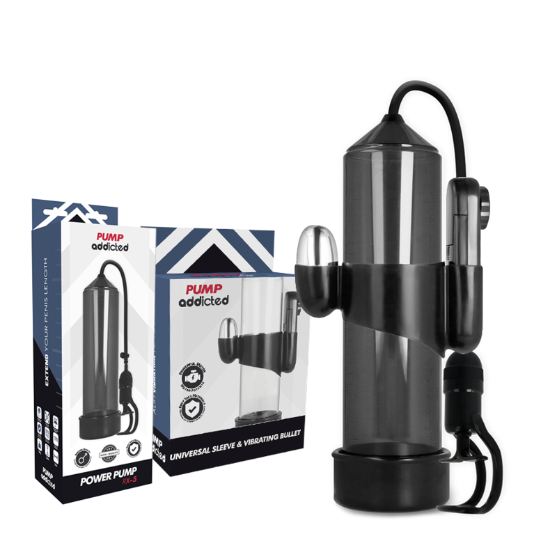PUMP ADDICTED - VIBRATEUR RX5 NOIR PUMP ADDICTED
