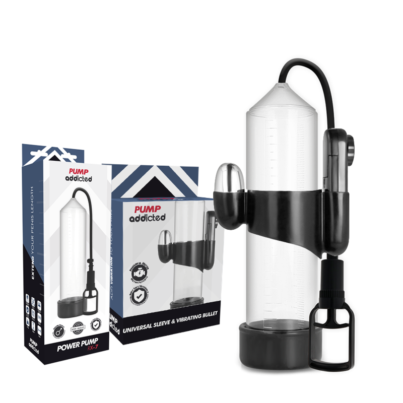 PUMP ADDICTED - VIBRATEUR TRANSPARENT RX7 PUMP ADDICTED