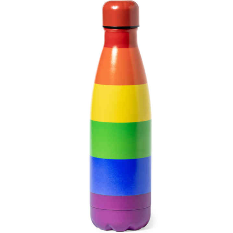PRIDE - CHAUFFE-EAU MÉTALLIQUE AVEC LE DRAPEAU LGBT PRIDE