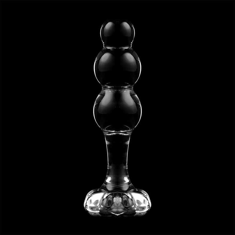 NEBULA SERIES BY IBIZA - MODÈLE 1 BOUCHON EN VERRE BOROSILICATE TRANSPARENT 10.5 CM -O- 3 CM NEBULA SERIES BY IBIZA