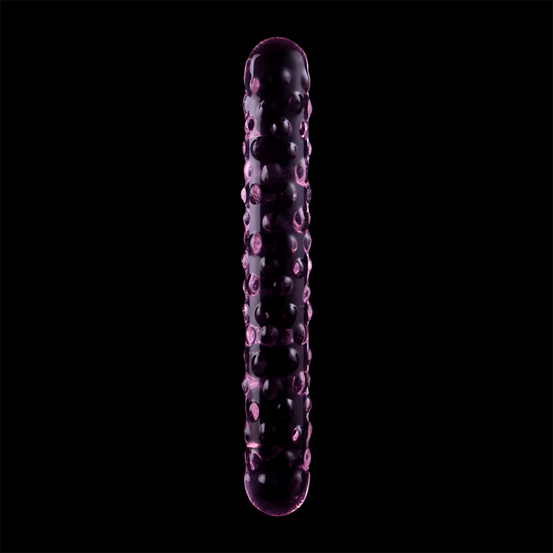 NEBULA SERIES BY IBIZA - MODÈLE 15 GODE EN VERRE BOROSILICATE ROSE 18.5 CM -O- 3 CM NEBULA SERIES BY IBIZA