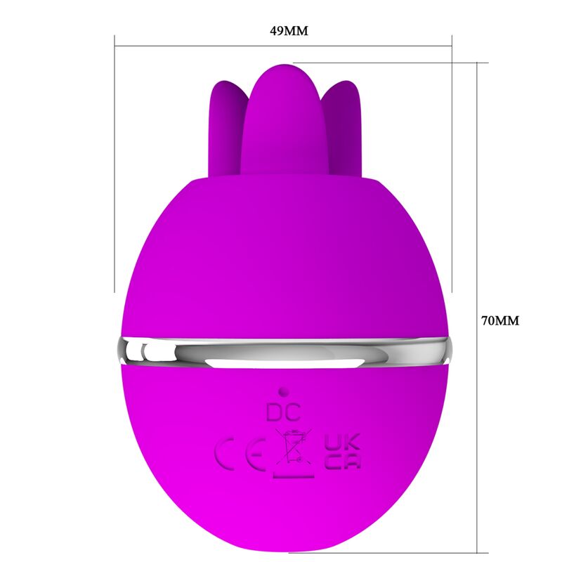 PRETTY LOVE - VIBRATEUR ROND EN SILICONE GEMINI BALL VIOLET PRETTY LOVE FLIRTATION