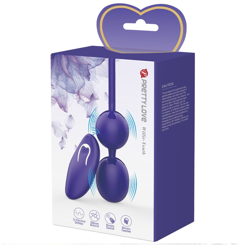PRETTY LOVE - BALLES TÉLÉCOMMANDÉES WILLIE YOUTH ET VIBRATION VIOLET PRETTY LOVE LED