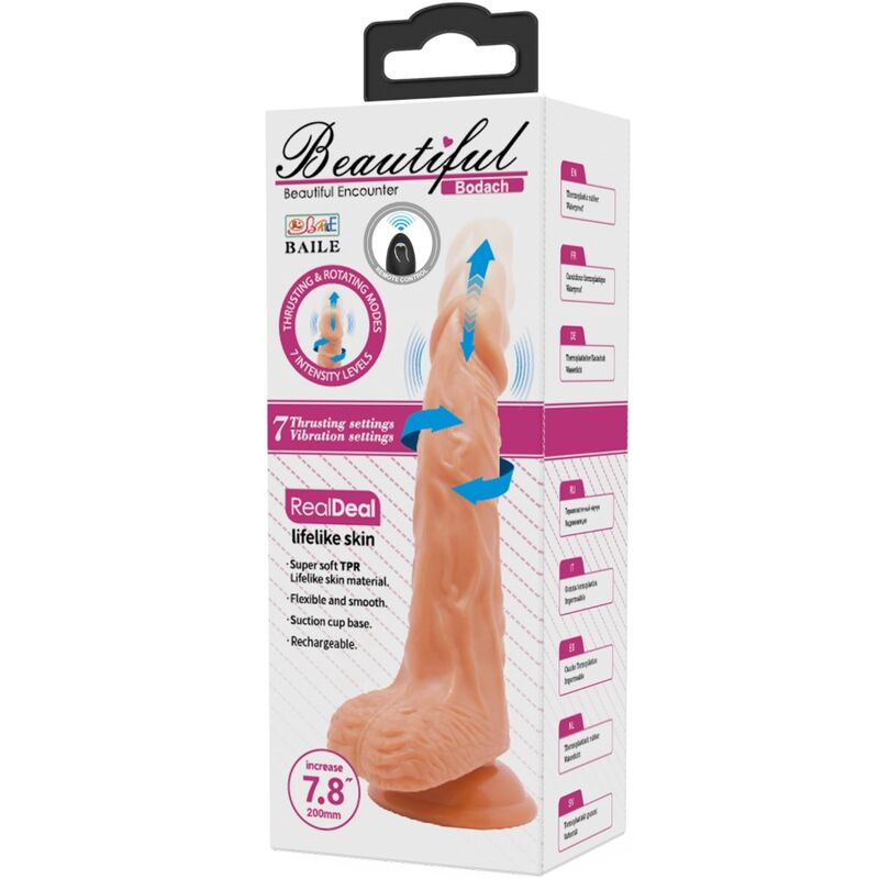 BAILE - BODACH VIBRATEUR RÉALISTE AVEC VENTOUSE TÉLÉCOMMANDE BAILE DILDOS