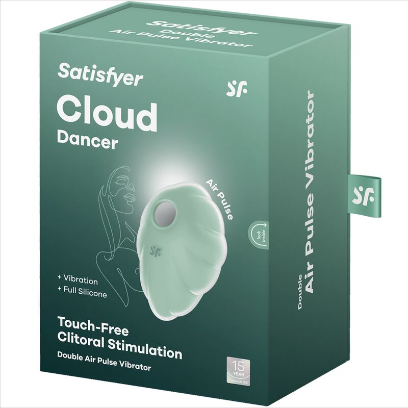 SATISFYER - VIBRATEUR CLOUD DANCER VERT AIR PULSE SATISFYER AIR PULSE