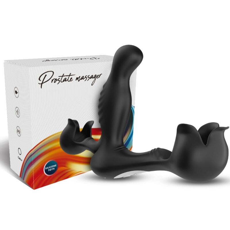ARMONY - VIBRATEUR SURROUND ANAL & STIMULATEUR TESTICULOS TÉLÉCOMMANDE NOIR ARMONY FOR HIM