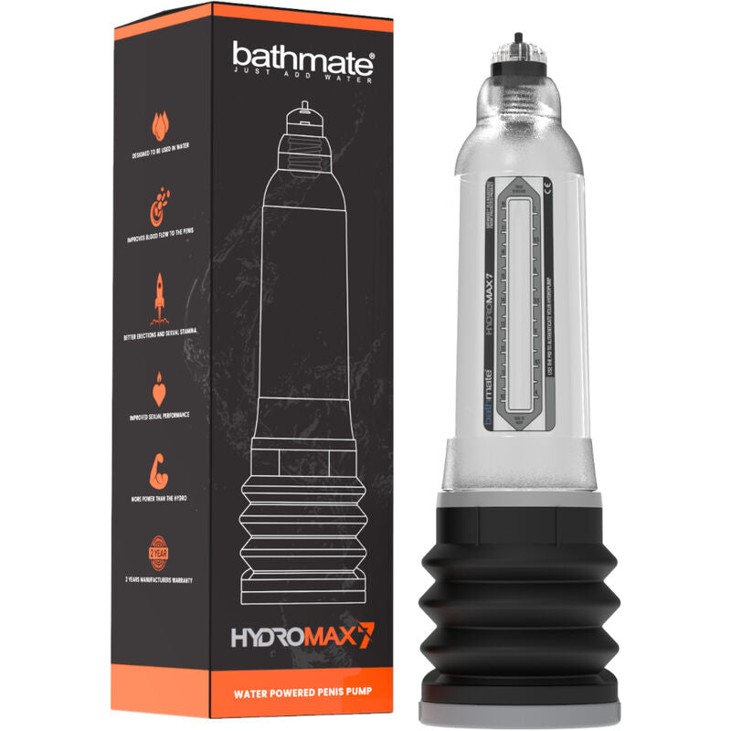 BATHMATE - HYDROMAX 7 POMPE DAUGMENTATION DE PÉNIS TRANSPARENTE BATHMATE