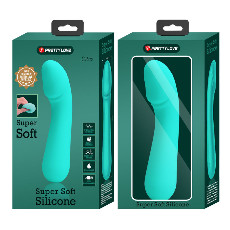 PRETTY LOVE - VIBRATEUR RECHARGEABLE CETUS VERT AQUA PRETTY LOVE SMART
