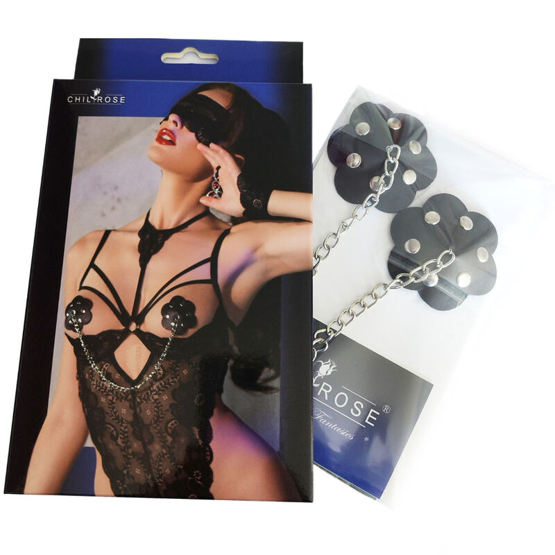 CHILIROSE - CR 4675 CACHE TÉTONS NOIR CHILIROSE ACCESORIES