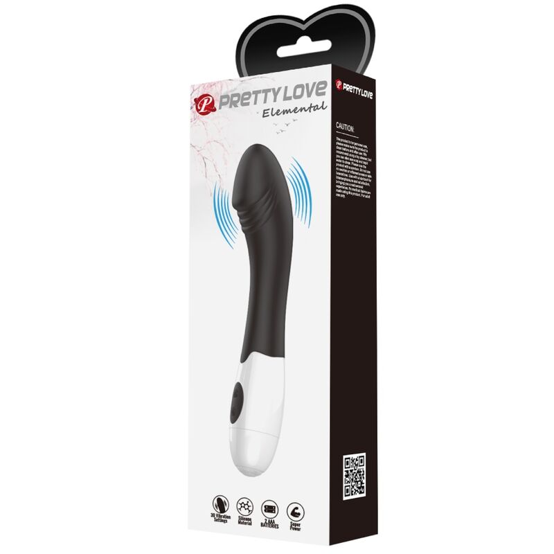 PRETTY LOVE - ELEMENTAL VIBRATEUR POINT G 30 MODES NOIR PRETTY LOVE PARTY UP