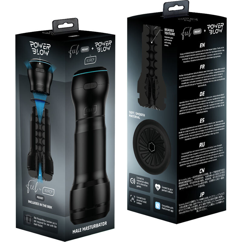 KIIROO - FEEL POCKET MASTURBATEUR MASCULIN + POWER BLOW KIIROO