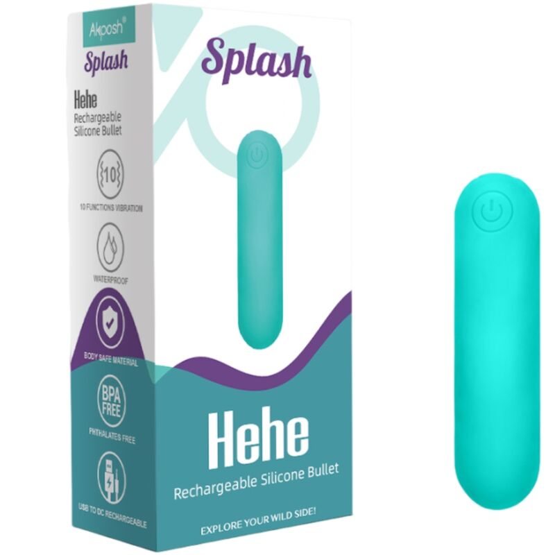 ARMONY - SPLASH HEHE VIBRATEUR BULLET SILICONE 10 VIBRATIONS 65 X 15 CM VERT ARMONY STIMULATORS
