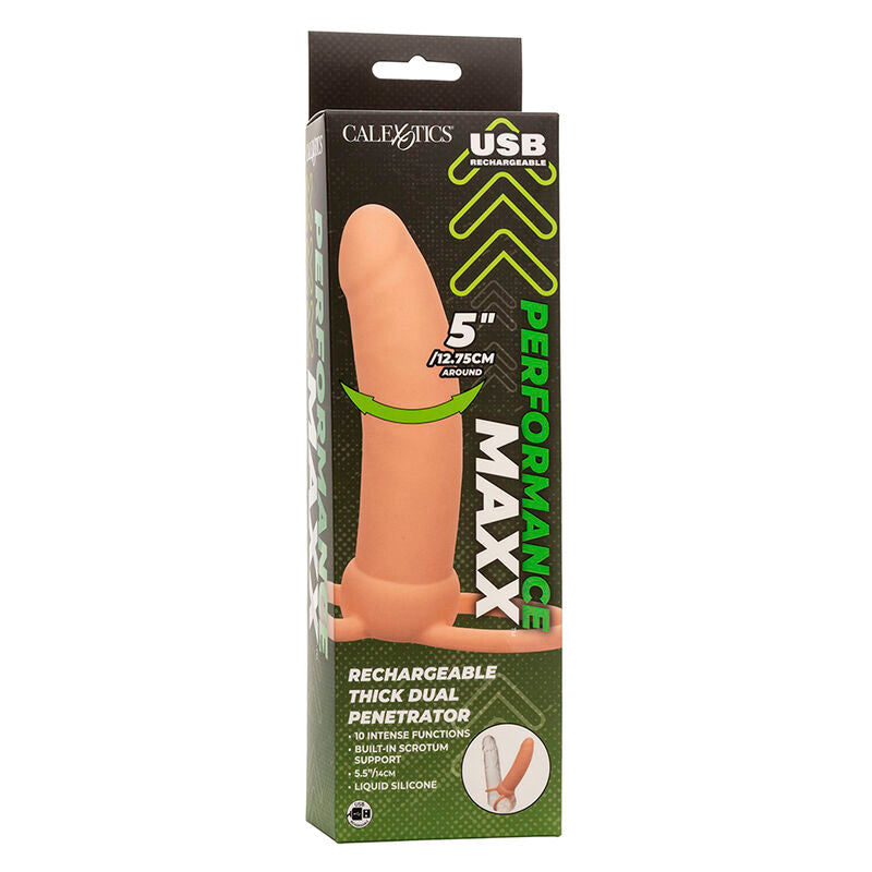 CALEXOTICS - MAXX THICK DOUBLE PÉNÉTRATEUR 10 VIBRATIONS CHAIR CALEXOTICS