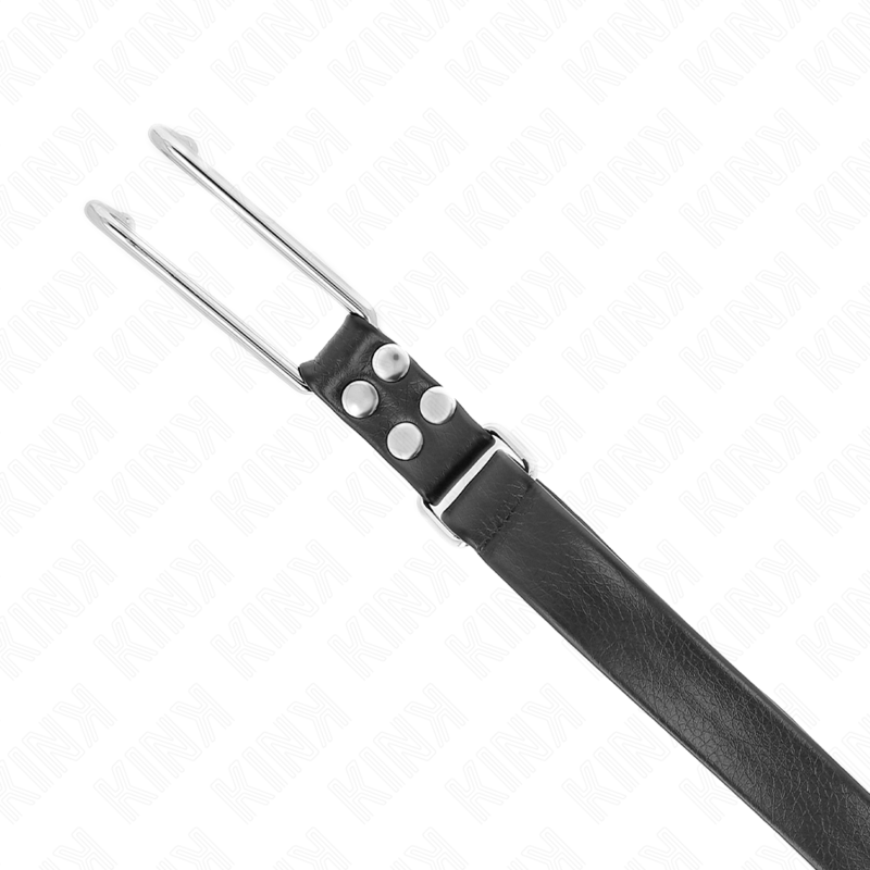 KINK - GAG CROCHET EN MÉTAL RÉGLABLE 36-52 CM KINK COLLAR & GAG