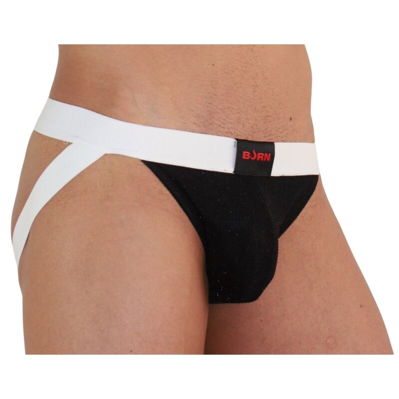 BURN - 004 JOCK NOIR BRILLANT / BLANC M BURN