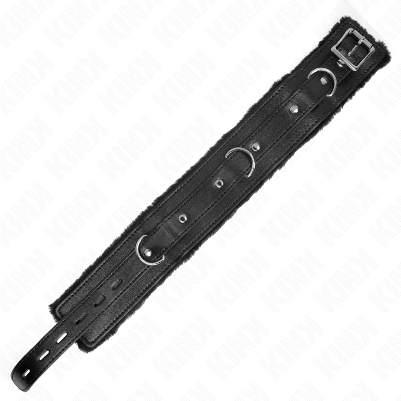 KINK - COLLIER AVEC LAISSE 65 CM AVEC RESTRICTIONS NOIR 36-42 CM X 5,5 CM KINK COLLAR & GAG