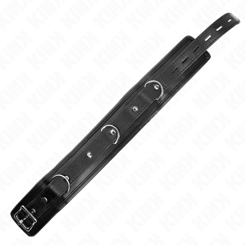 KINK - COLLIER LOURD AVEC CEINTURE 65 CM MODÈLE 1 RÉGLABLE 36,5-50 CM KINK COLLAR & GAG