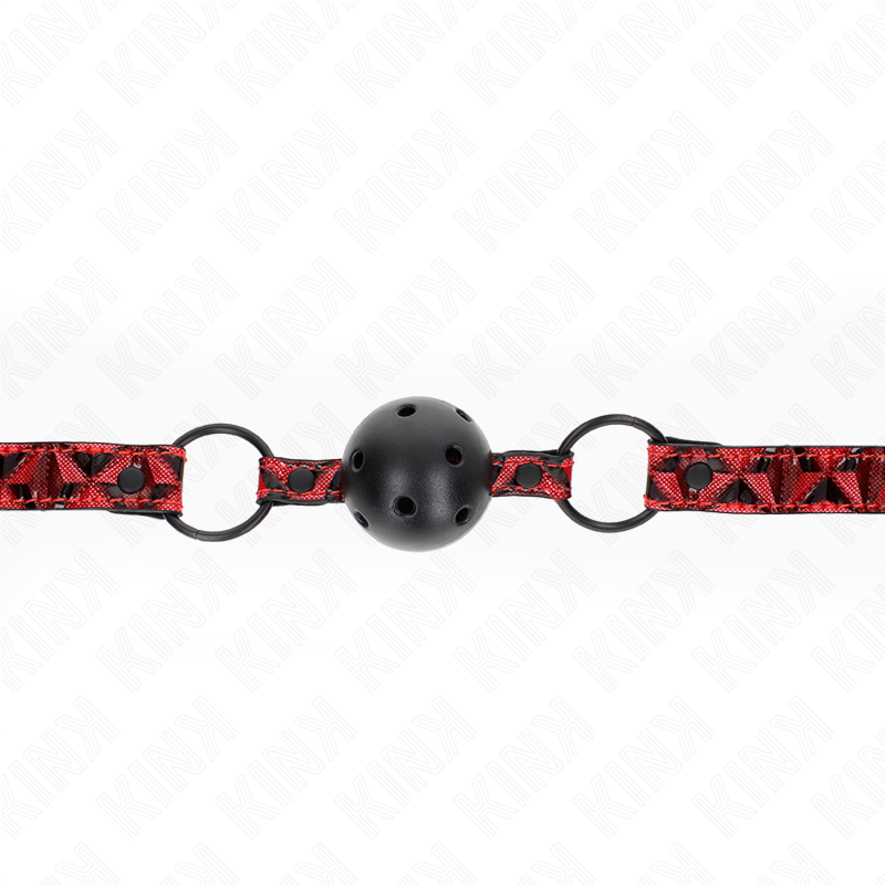 KINK - BOULE MOTIF DIAMANT 4,5 CM GAG MODÈLE 2 64,5 CM RÉGLABLE 42-60 CM KINK COLLAR & GAG