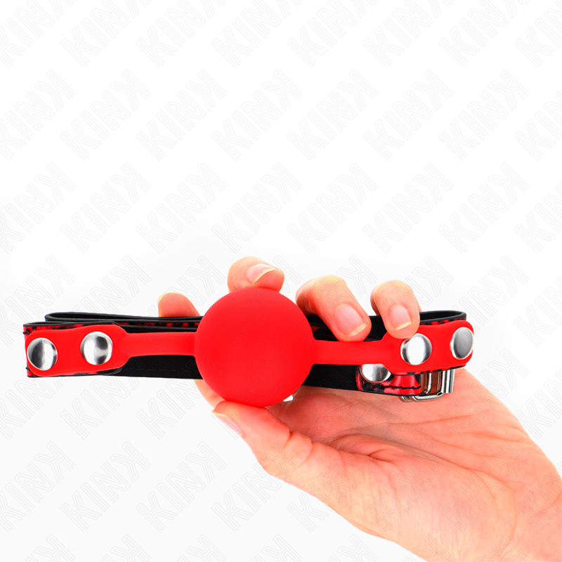KINK - BOULE EN SILICONE 4 CM GAG MODÈLE 2 60 x 2 CM KINK COLLAR & GAG