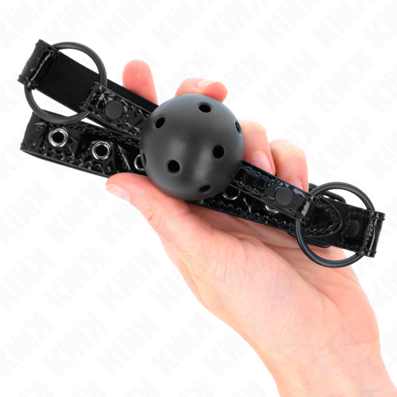 KINK - BOULE MOTIF DIAMANT 4,5 CM GAG MODÈLE 3 64,5 CM RÉGLABLE 42-60 CM KINK COLLAR & GAG