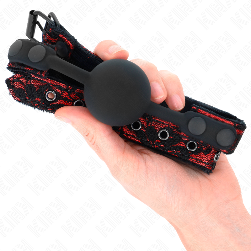 KINK - BOULE SILICONE SCANDALE 4 CM GAG MODÈLE 1 65 x 2 CM KINK COLLAR & GAG