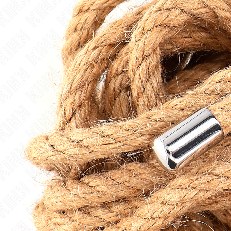 KINK - CORDE DE CHANVRE AVEC TÊTE MÉTALLIQUE 5 MÈTRES KINK ROPE ARTS
