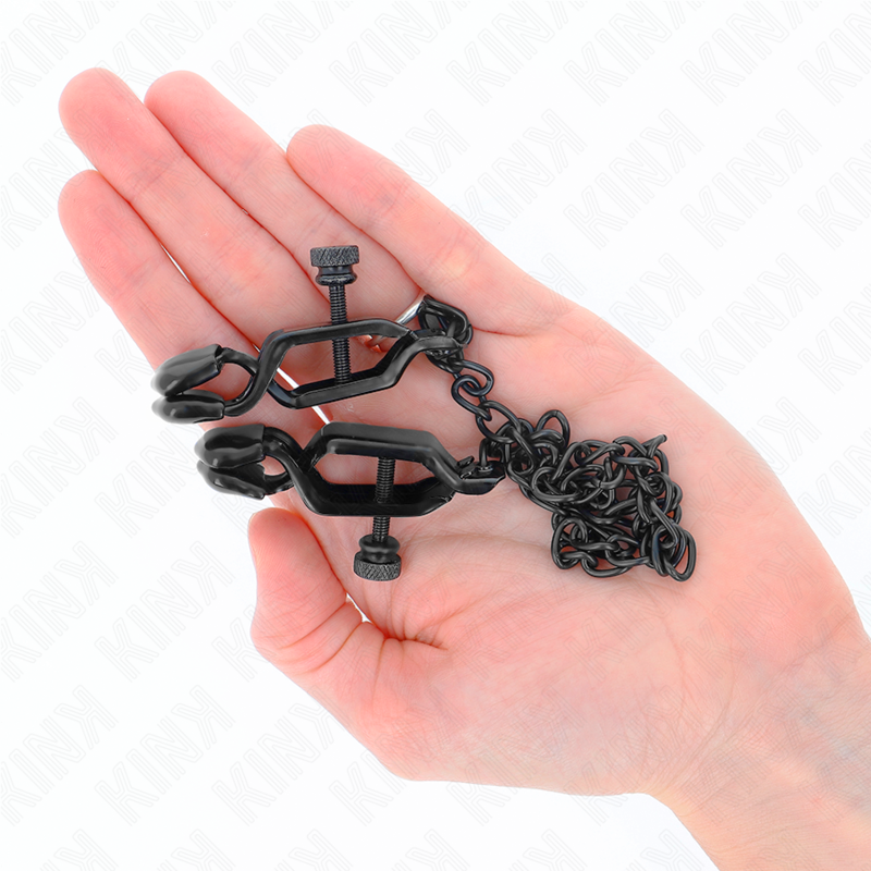 KINK - PINCES À METELLES CHAÎNE PLATE NOIR 30 CM KINK NIPPLE GRIP