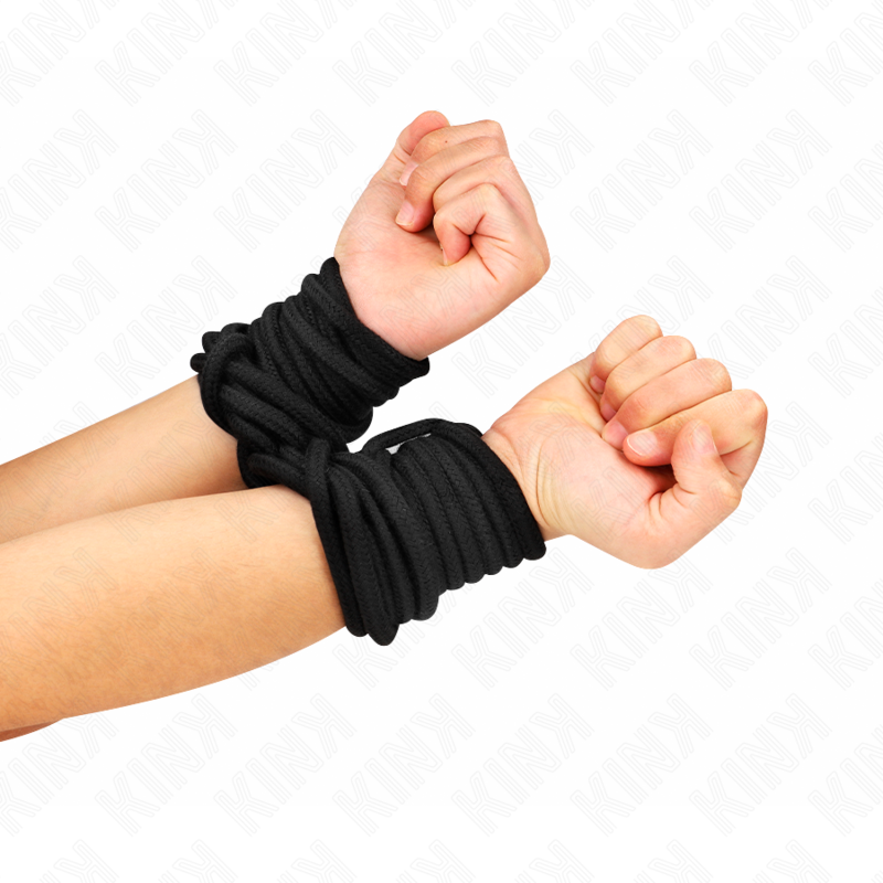 KINK - CORDE EN COTON 20 MÈTRES NOIR KINK ROPE ARTS