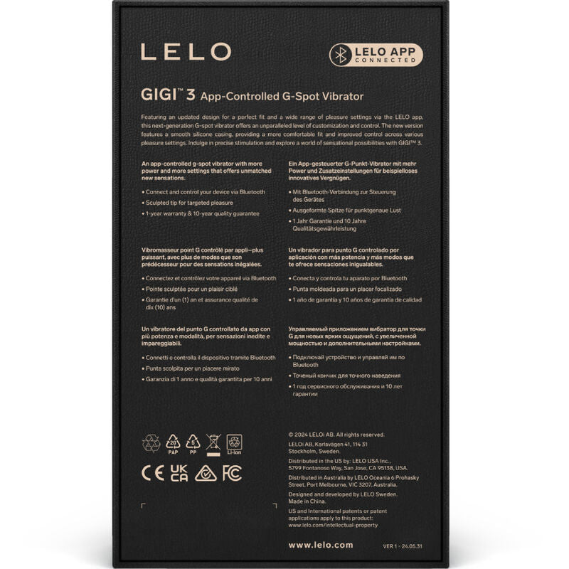 LELO - GIGI™ 3 VIBRATEUR POINT G ROSE LELO