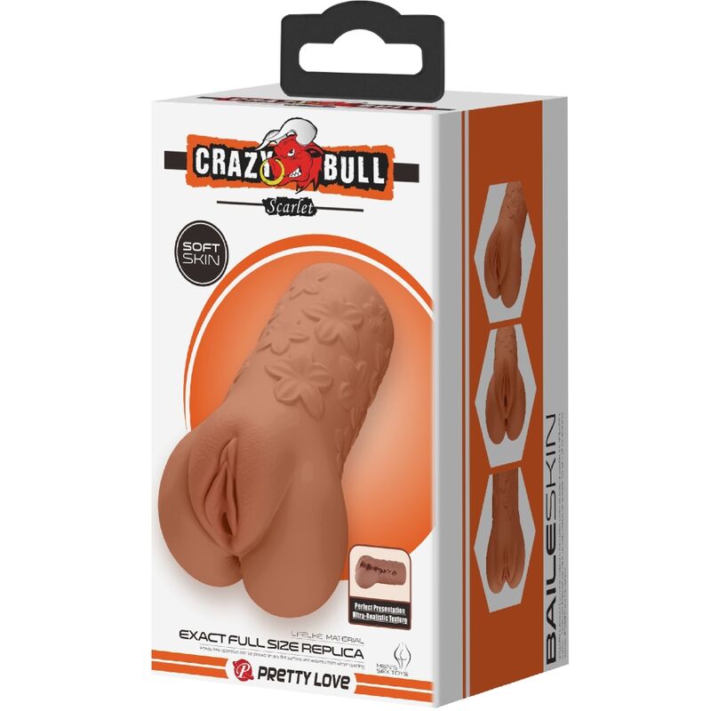 CRAZY BULL - DESSIN DE VAGIN ET D'ANUS ÉCARLATE AVEC CHAIR DE FLEURS CRAZY BULL