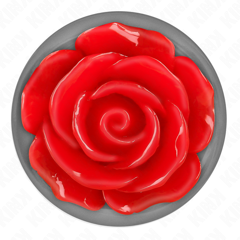 KINK - PLUG ANAL ROSE ROUGE TAILLE M KINK PLEASURE PLUGS