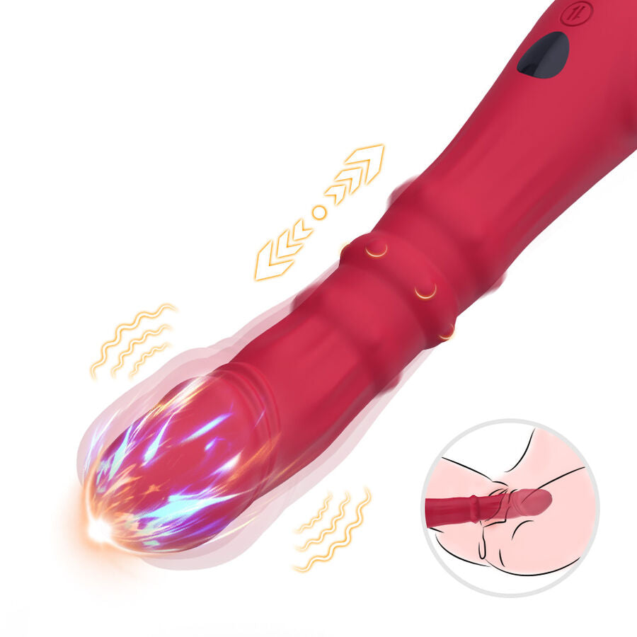 ARMONY - DILDO VIBRATEUR POINT A THERMO-RÉGLABLE ROUGE ARMONY VIBRATORS