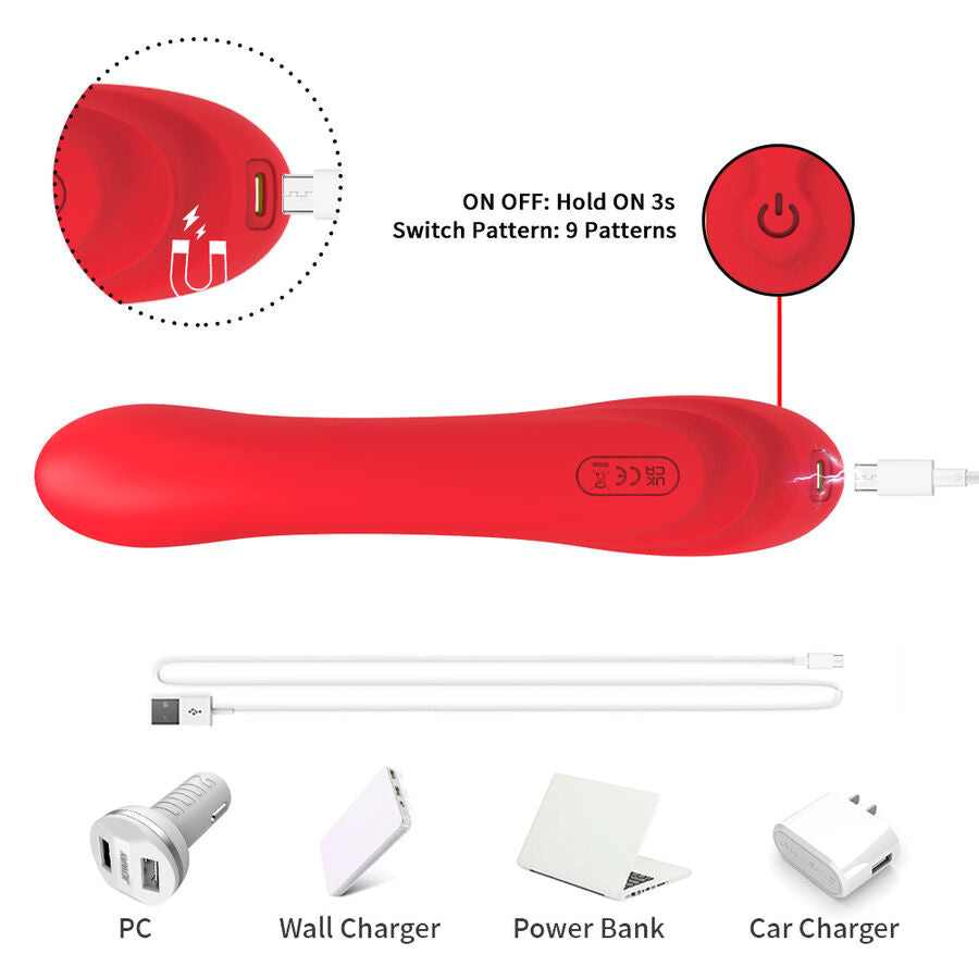 ARMONY - VIBRATEUR À LANGUE OSCILLANTE ROUGE ARMONY VIBRATORS