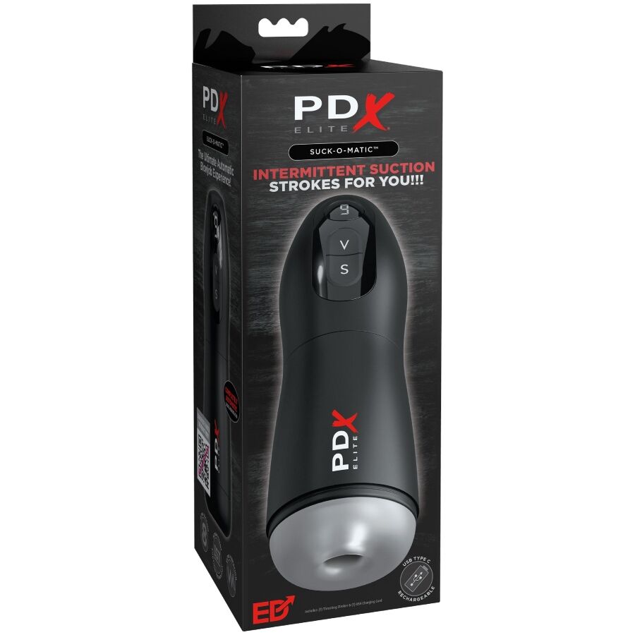 PDX ELITE - MASTURBATEUR À ASPIRATION AUTOMATIQUE SUCK-O-MATIC PDX ELITE