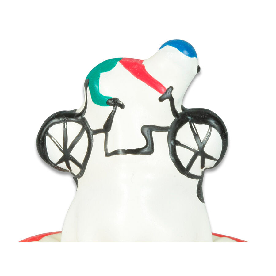 CONDOMERIE - PRÉSERVATIFS FANTAISIE PEINTS À LA MAIN EN FORME DE VÉLO CONDOMERIE